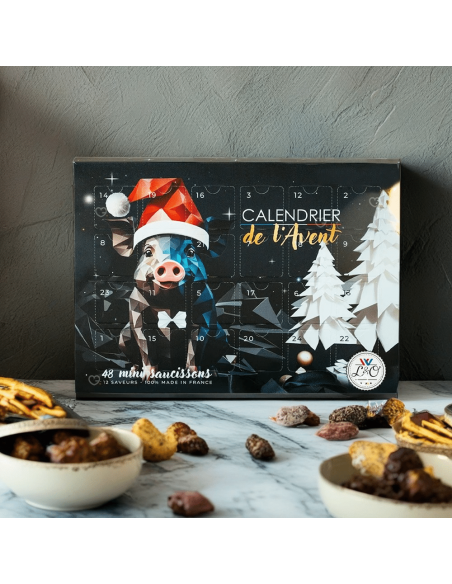 Calendrier de l'avent Mini Saucissons 2025 : 12 Saveurs