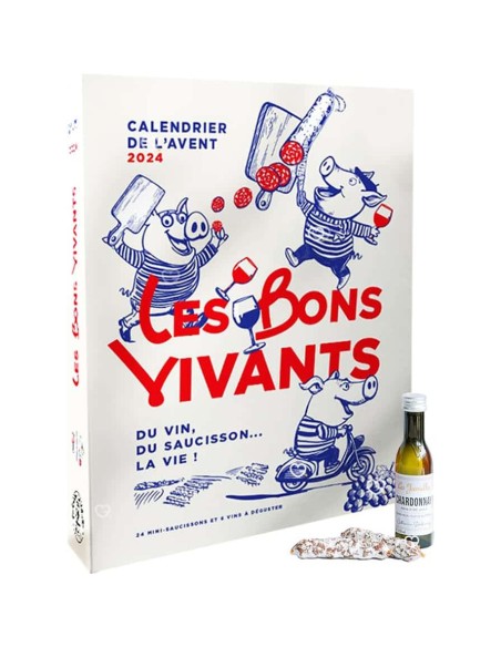 Calendrier de l'avent Saucisson & Vin Les Bons Vivants 2025