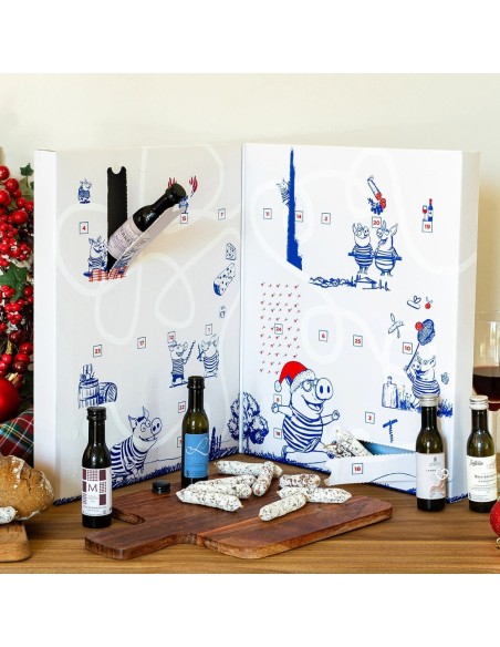 Calendrier de l'avent Saucisson & Vin Les Bons Vivants 2025