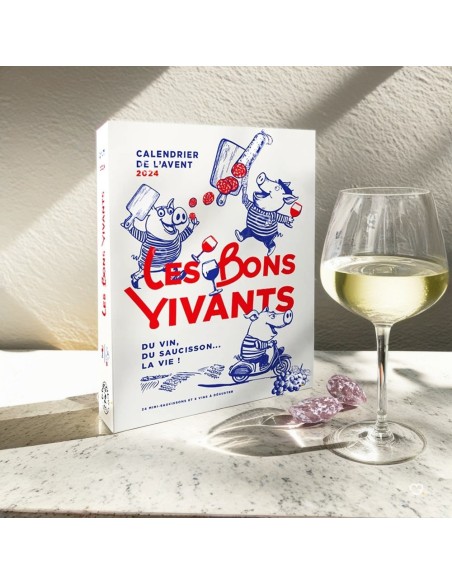 Calendrier de l'avent Saucisson & Vin Les Bons Vivants 2025