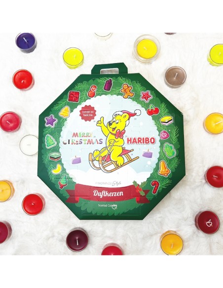 Calendrier de l'avent Haribo Bougie 2025 - Bougies Parfumées
