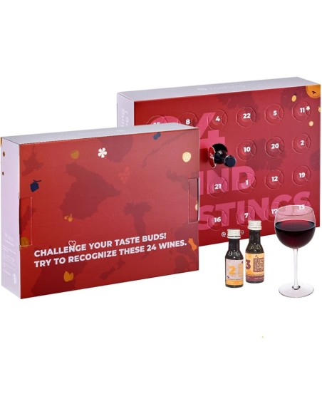 Calendrier de l'avent Vins Mystères 2025 - Vin Rouge & Blanc