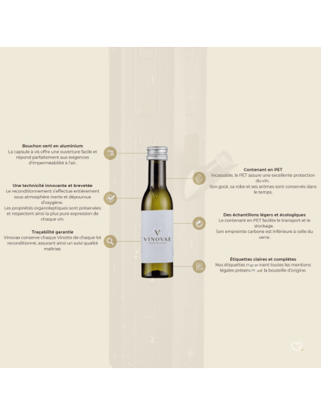 Calendrier de l'avent 2025 Vin Bio - Vins Rouge; Blanc; Rosé