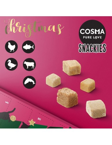 Calendrier de l'avent 2025 pour Chat Cosma Snackies - Friandises