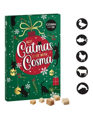 Calendrier de l'avent 2025 pour Chat Cosma Snackies - Friandises