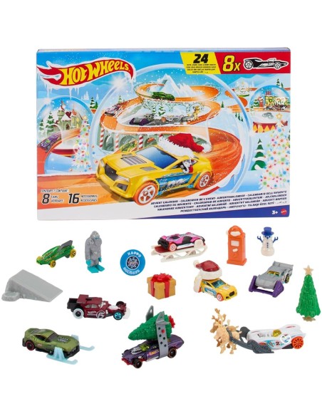 Calendrier de l'avent 2025 Hot Wheels - Jouet Voiture Enfant