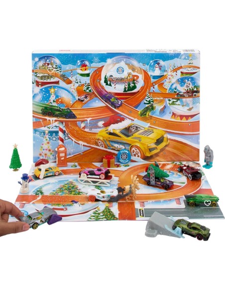 Calendrier de l'avent 2025 Hot Wheels - Jouet Voiture Enfant
