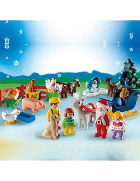 Calendrier de l'avent Playmobil 123 - Noël à La Ferme 2025