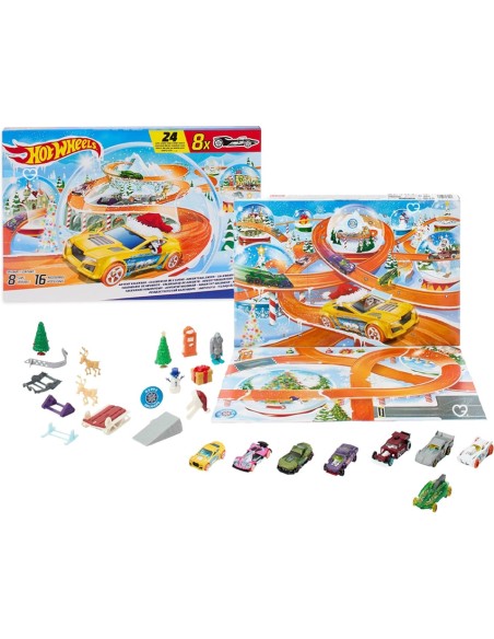 Calendrier de l'avent 2025 Hot Wheels - Jouet Voiture Enfant