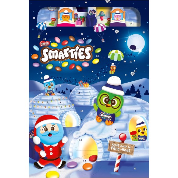Calendrier de l'avent 2025 Smarties - 24 Délicieux Chocolat - Nestlé