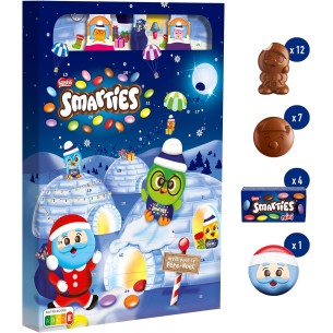 Calendrier de l'avent 2025 Smarties - 24 Délicieux Chocolat - Nestlé