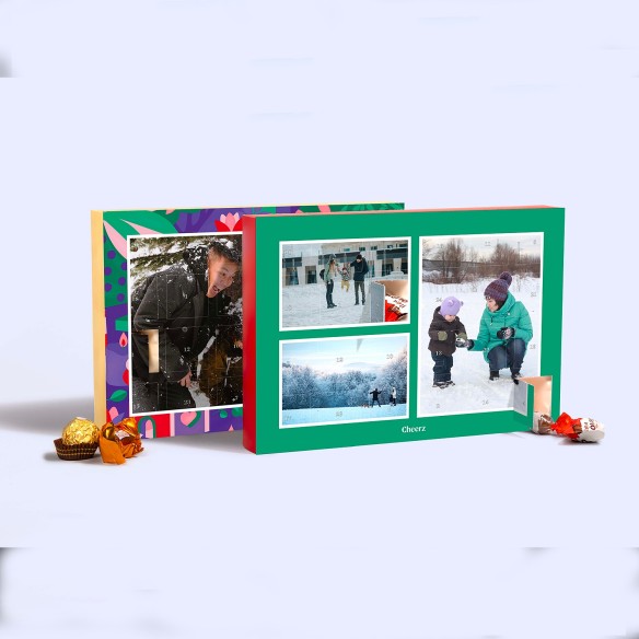 Calendrier de l'avent 2025 Photo Cheerz - 24 Chocolat Kinder