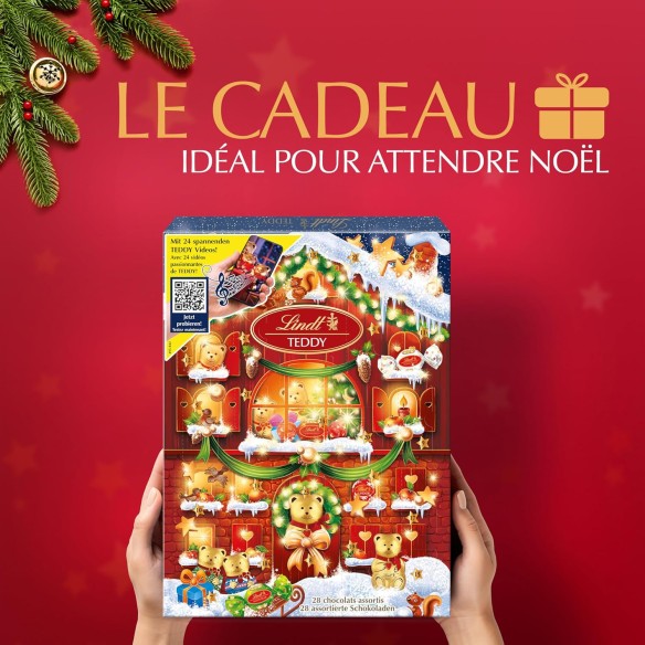 Calendrier de l'avent 2025 Lindt Ours - 24 Chocolats