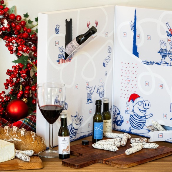Calendrier de l'avent Saucisson & Vin Les Bons Vivants 2025
