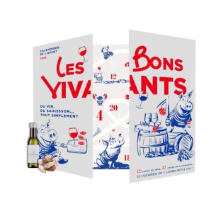 Calendrier de l'avent Saucisson & Vin Les Bons Vivants 2025