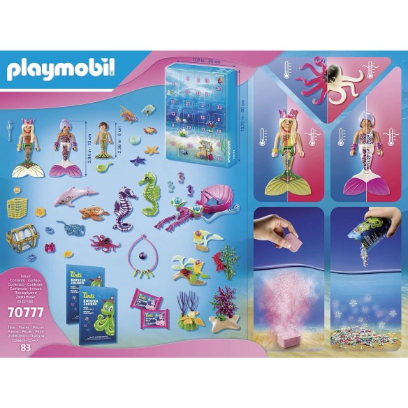 Calendrier de l'avent 2025 Playmobil Le Monde Des Sirènes - Jouet