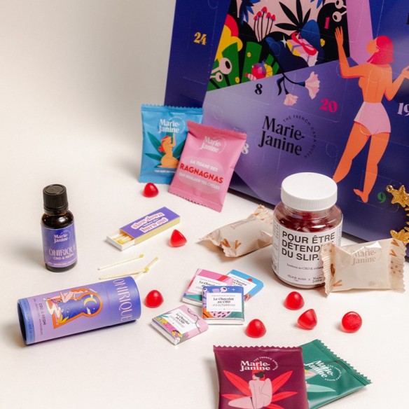 Calendrier de l'avent Cbd Marie-Janine 2025 - Thé, Huile...