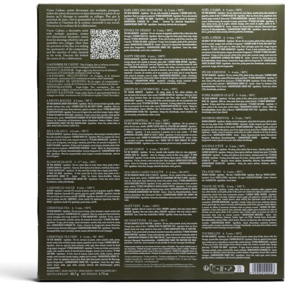 Calendrier de l'avent 2025 Dammann Frères - Thés & Infusion - Dammann Freres