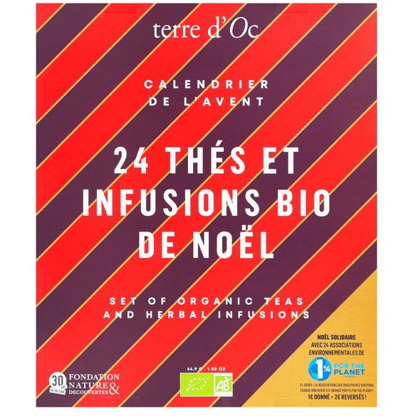 Calendrier de l'avent Thés Bio - Nature Et Découvertes 2025