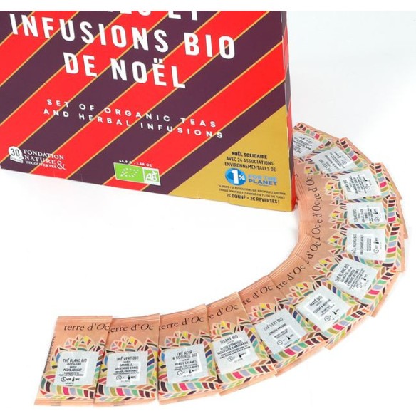 Calendrier de l'avent Thés Bio - Nature Et Découvertes 2025