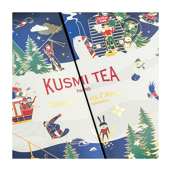 Calendrier de l'avent 2025 Kusmi Tea - 24 Thé & Infusion Bio