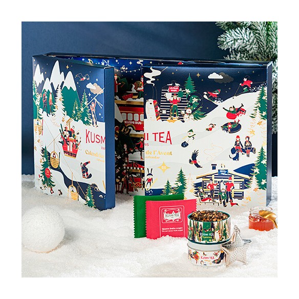 Calendrier de l'avent 2025 Kusmi Tea - 24 Thé & Infusion Bio