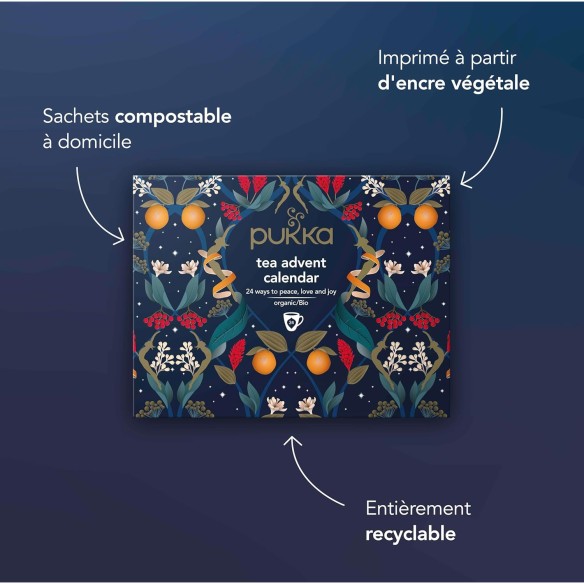 Calendrier de l'avent 2025 Pukka - Thés & Infusions