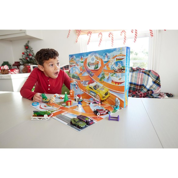 Calendrier de l'avent 2025 Hot Wheels - Jouet Voiture Enfant