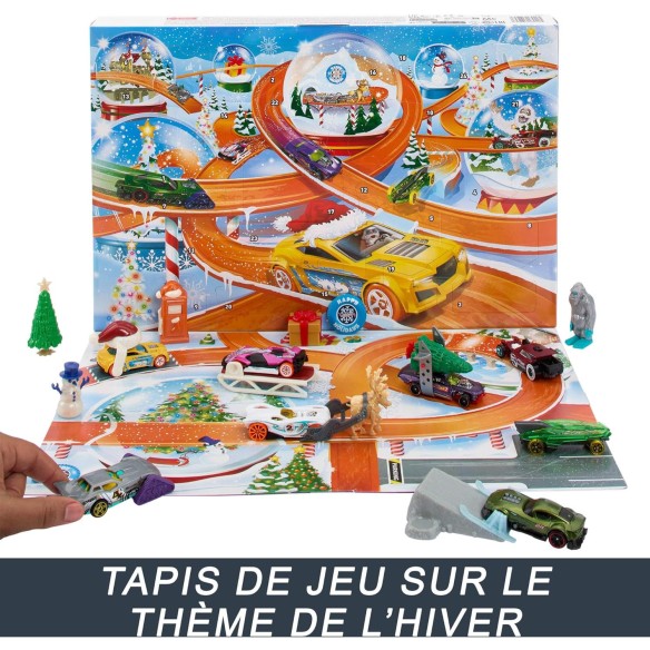 Calendrier de l'avent 2025 Hot Wheels - Jouet Voiture Enfant