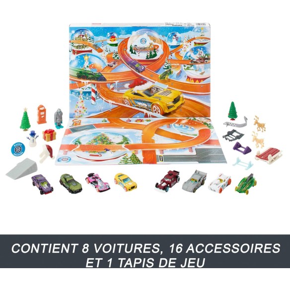 Calendrier de l'avent 2025 Hot Wheels - Jouet Voiture Enfant