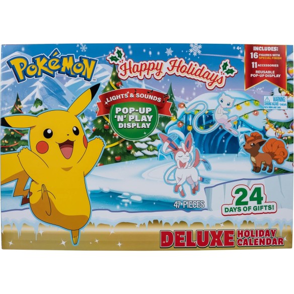 Calendrier de l'avent 2025 Pokemon Deluxe - Jouet - Enfant