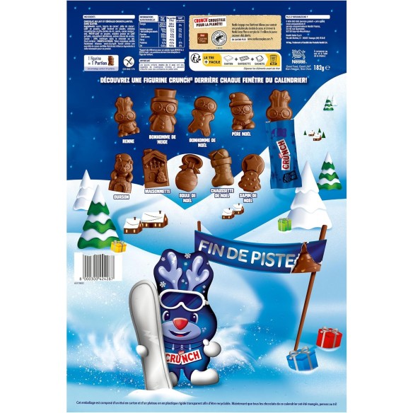 Calendrier de l'avent Crunch 2025 - 24 Chocolats Figurines