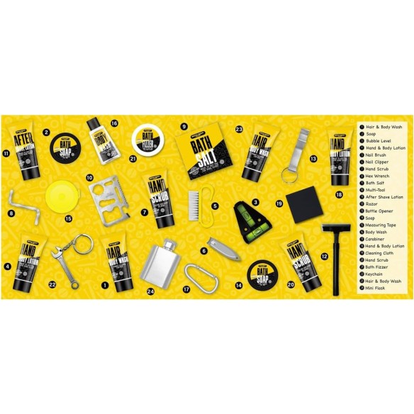 Calendrier de l'avent Accentra Men Style 2025 - Beauté Homme