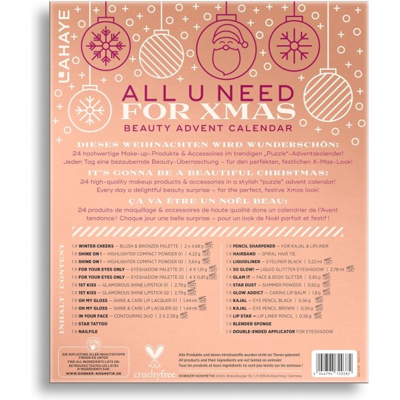 Calendrier de l'avent 2025 Lahaye - Beauté - Maquillage