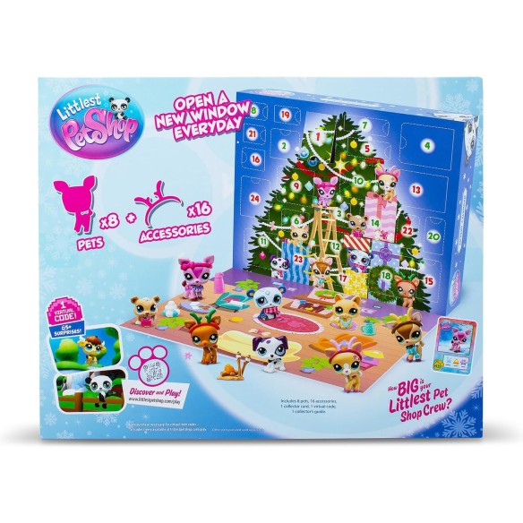Calendrier de l'avent Littlest Pet Shop 2025 - Jouet - Fille