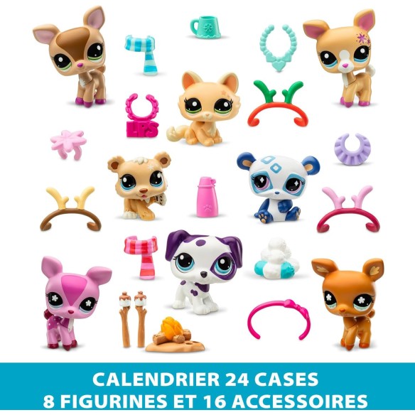 Calendrier de l'avent Littlest Pet Shop 2025 - Jouet - Fille