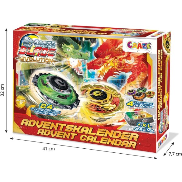 Calendrier de l'avent 2025 Jouet Toupie Blade Spinning