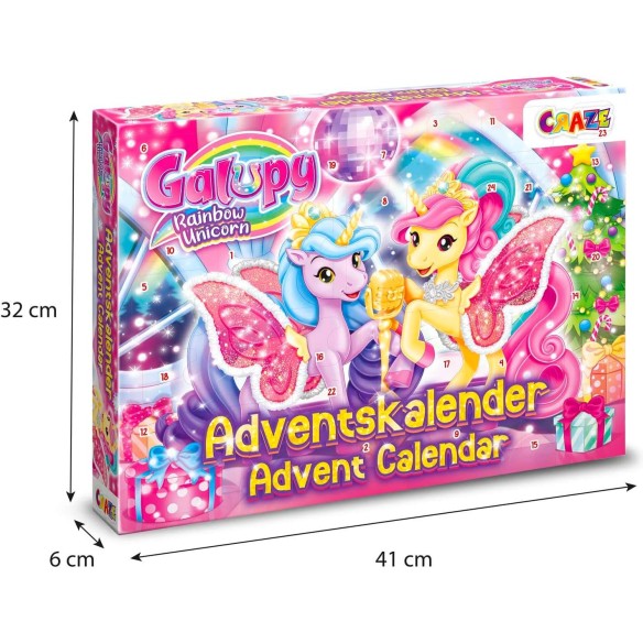 Calendrier de l'avent 2025 Enfant Galupy - Jouet Avec Licorne