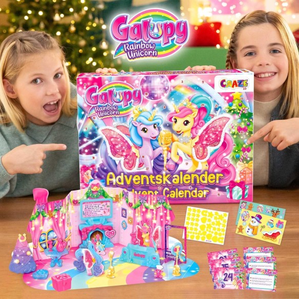 Calendrier de l'avent 2025 Enfant Galupy - Jouet Avec Licorne