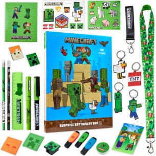 Calendrier de l'avent 2025 Minecraft Papeterie - Enfant