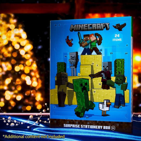 Calendrier de l'avent 2025 Minecraft Papeterie - Enfant
