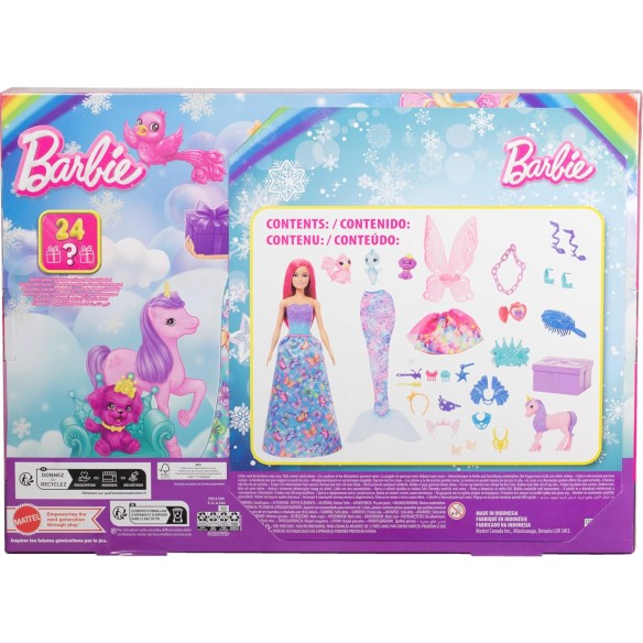 Calendrier de l'avent Barbie Dreamtopia 2025 - Jouet Enfant