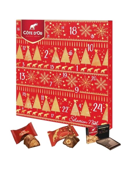 Calendrier de l'avent 2025 Cote D'Or - Chocolat Noir - Lait