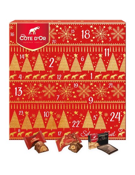 Calendrier de l'avent 2025 Cote D'Or - Chocolat Noir - Lait