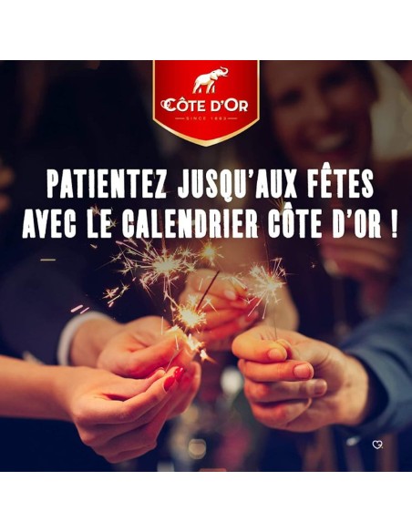 Calendrier de l'avent 2025 Cote D'Or - Chocolat Noir - Lait