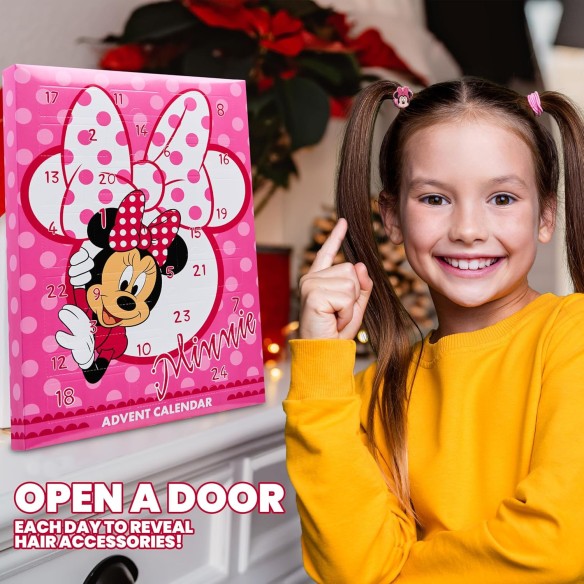 Calendrier de l'avent 2025 Disney Minnie Mouse Cheveux