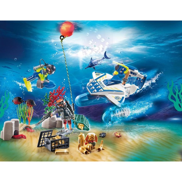 Calendrier de l'avent 2025 Playmobil - Mission Aquatique - Jouet