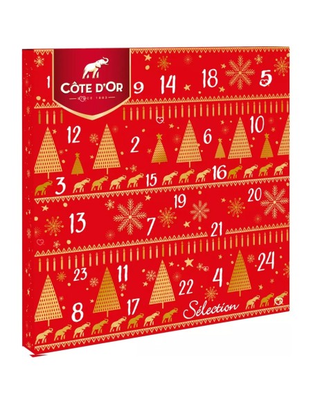 Calendrier de l'avent 2025 Cote D'Or - Chocolat Noir - Lait