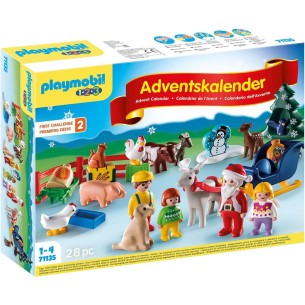 Calendrier de l'avent Playmobil 123 - Noël à La Ferme 2025