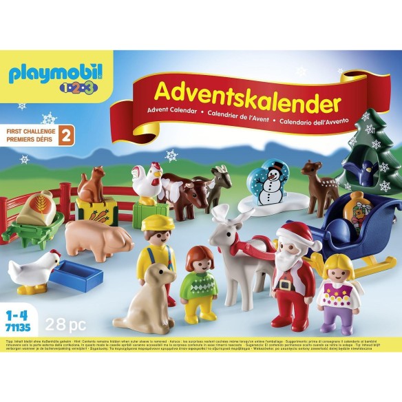 Calendrier de l'avent Playmobil 123 - Noël à La Ferme 2025